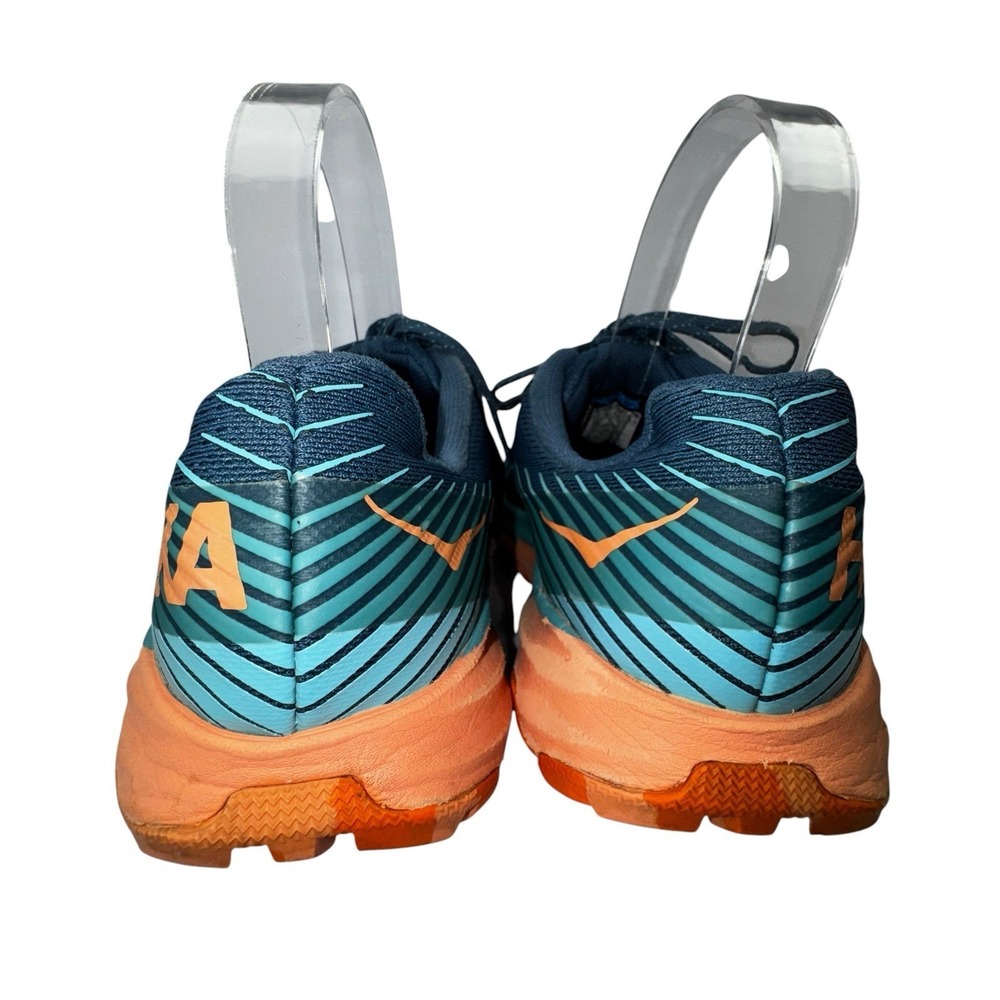 HOKA One One Torrent 2 Teal & Orange Colorway Women's Trail Running Shoes Sz 9.5 - Picture 5 of 13